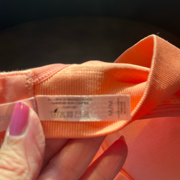 La Vie En Rose Light Pink Wireless Lightly Removable Padded Sports Bra Size M - Picture 5 of 6